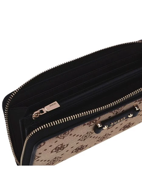 PORTAFOGLIO CON LOGO ALL OVER DONNA BEIGE