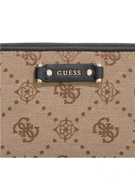 PORTAFOGLIO CON LOGO ALL OVER DONNA BEIGE