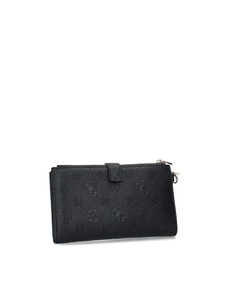 PORTAFOGLIO CON LOGO IMPRESSO DONNA NERO
