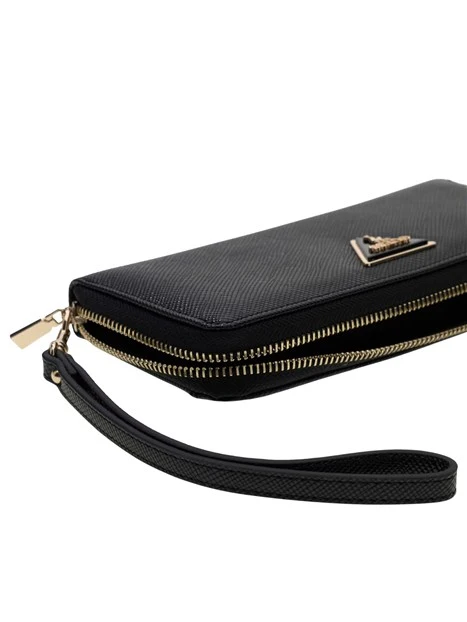 PORTAFOGLIO CON ZIP DONNA NERO