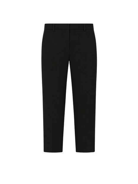 PANTALONI CROPPED SLIM IN TESSUTO BI-STRETCH DONNA NERO