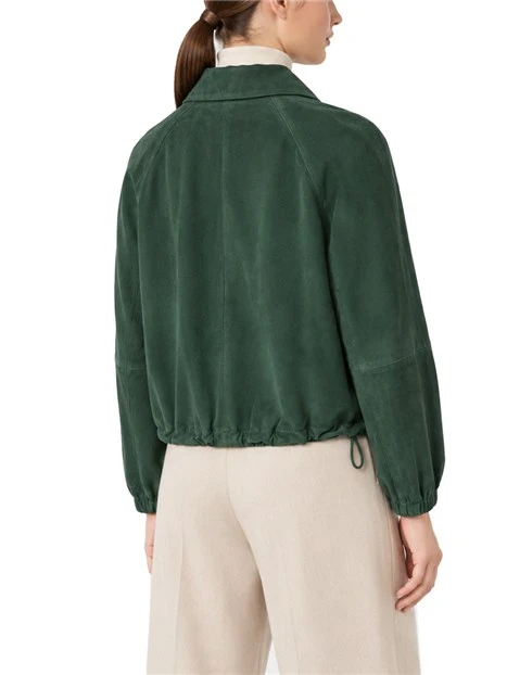 GIACCA DONNA IN SUEDE CON COULISSE REGOLABILE DONNA VERDE