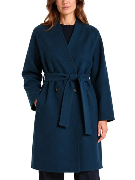 CAPPOTTO CORTO DOPPIOPETTO DONNA BLU SCURO