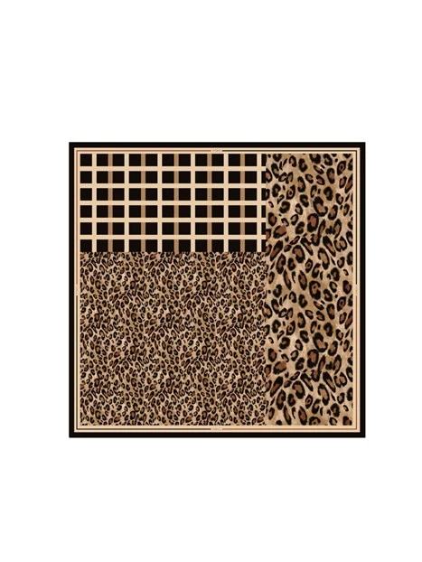 STOLA STAMPATA IN TWILL DI MODAL DONNA MARRONE