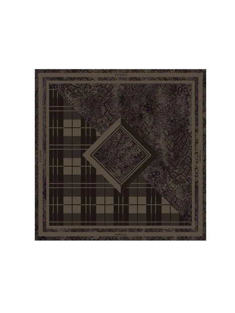 STOLA STAMPATA IN TWILL DI MODAL DONNA BEIGE