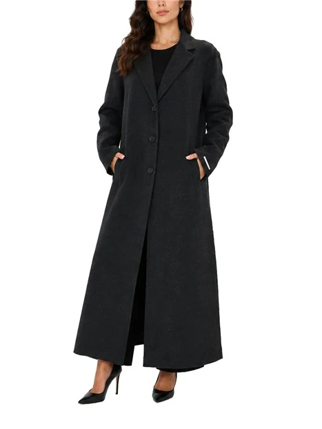 CAPPOTTO LUNGO IN DOUBLE STRETCH  DONNA GRIGIO