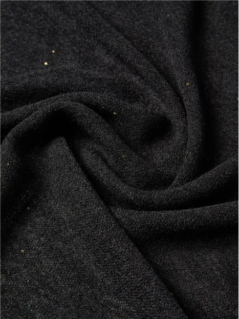 STOLA CON MICRO PAILLETTE DONNA NERO