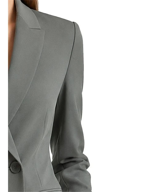 COMPLETO  BLAZER MONOPETTO E PANTALONE AMPIO DONNA VERDE