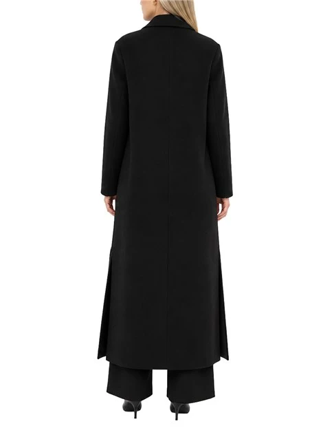 CAPPOTTO LUNGO IN DOUBLE STRETCH  DONNA NERO