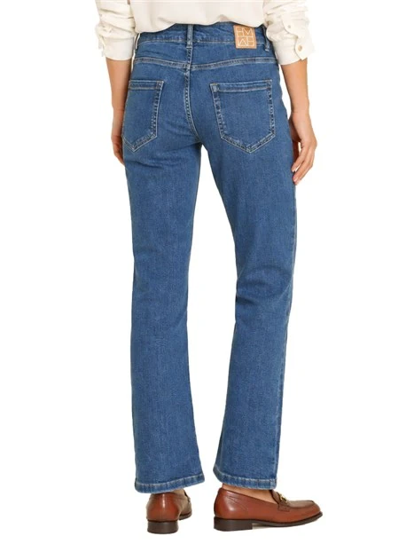 JEANS SLIM FIT IN DENIM STRETCH 5 TASCHE DONNA BLU