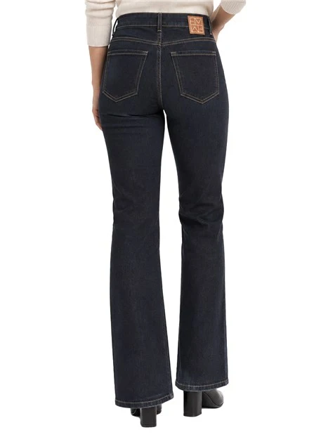 JEANS SLIM FIT CON GAMBA SVASATA DONNA BLU