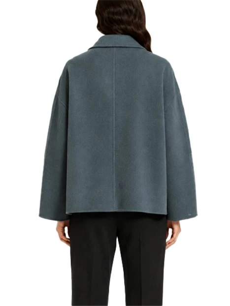GIACCA MONOPETTO IN DOUBLE STRETCH CON SPACCHETTI LATERALI DONNA VERDE