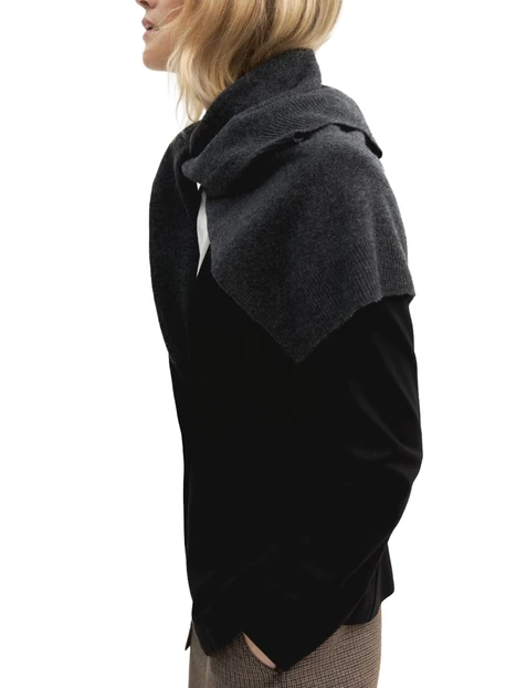 BLAZER MONOPETTO IN JERSEY STRETCH LAVORATO A PUNTO MILANO DONNA NERO