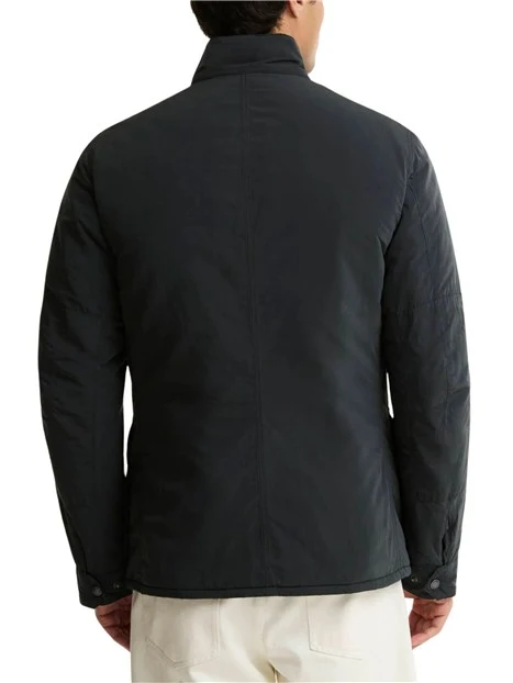 GIACCA CASUAL CON TASCHE E TOPPE AI GOMITI UOMO NERO