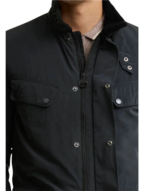GIACCA CASUAL CON TASCHE E TOPPE AI GOMITI UOMO NERO