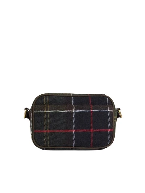 BORSA A TRACOLLA MINI IN TARTAN DONNA VERDE