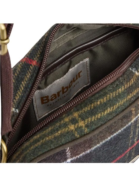 BORSA A TRACOLLA MINI IN TARTAN DONNA VERDE