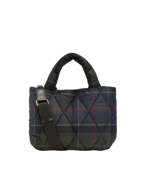 BORSA A MANO TOTE MINI TRAPUNTATA CON TRACOLLA DONNA VERDE