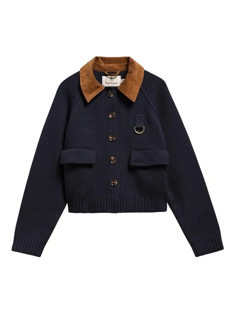 CARDIGAN CON CINTURA IN MAGLIA DONNA BLU
