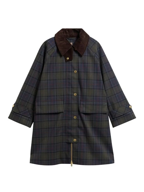 GIACCA IMPERMEABILE CON COLLETTO A COSTE DONNA BLU