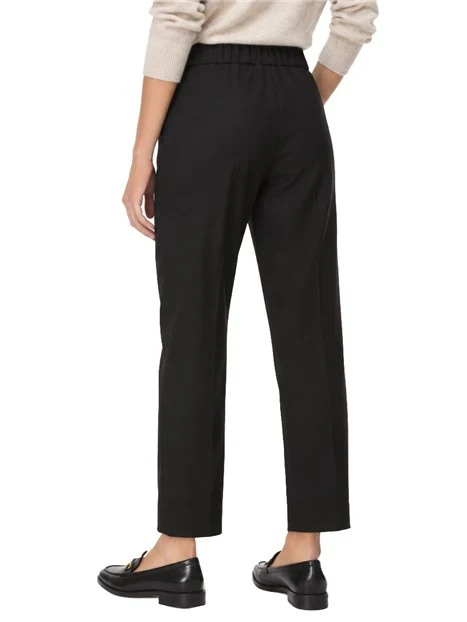 PANTALONI CHINO SEMIADERENTI IN TESSUTO STRETCH DONNA NERO