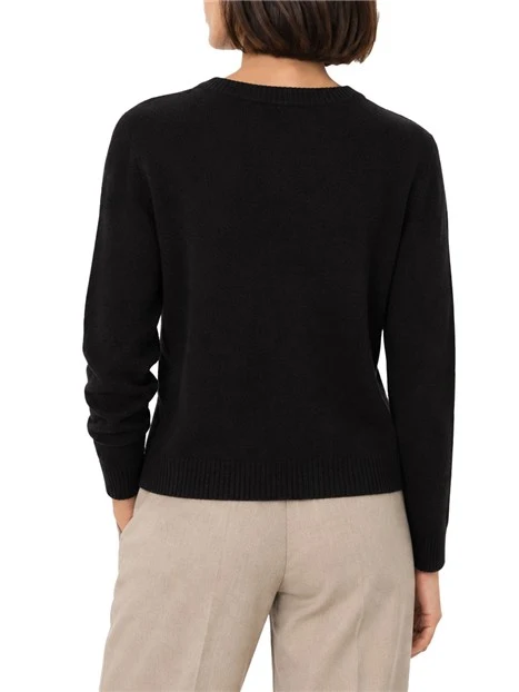 MAGLIA GIROCOLLO IN PURA LANA DONNA BORDEAUX