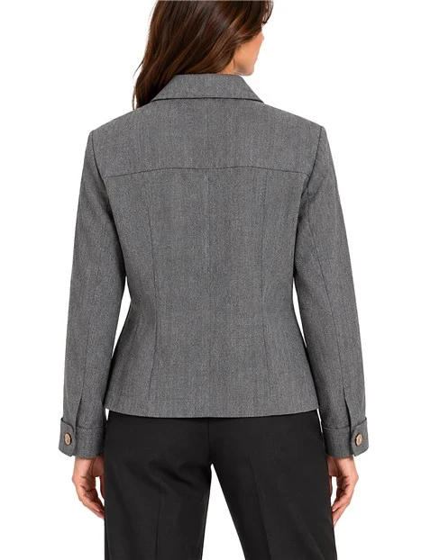 GIACCA CORTA CON ZIP DONNA GRIGIO