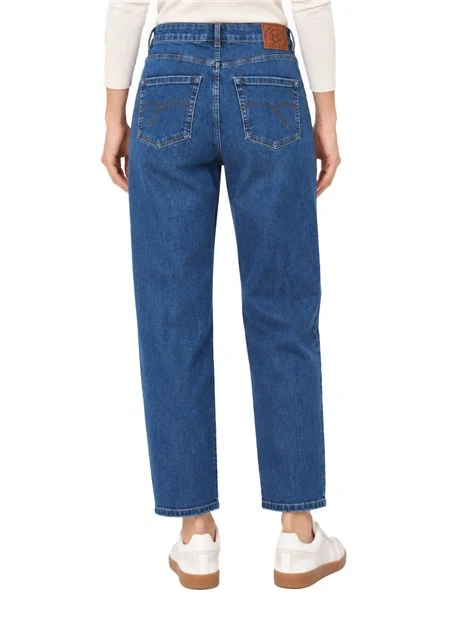 JEANS BOYFRIEND CINQUE TASCHE DONNA BLU