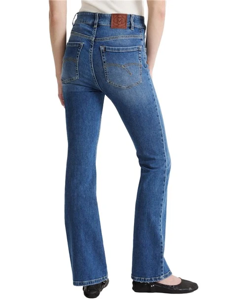 JEANS REGULAR BOOTCUT IN DENIM STRETCH DONNA BLU