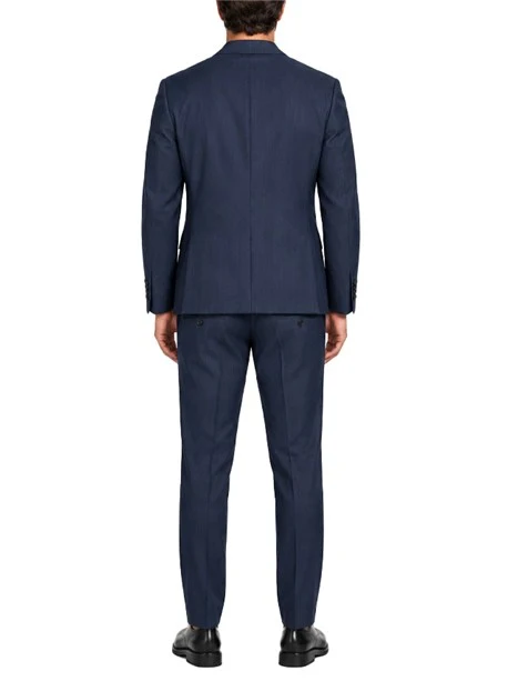 COMPLETO GESSATO CON GIACCA MONOPETTO UOMO BLU