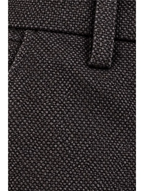 PANTALONI CHINO SARTORIALI CON TASCHE A FILETTO UOMO MARRONE