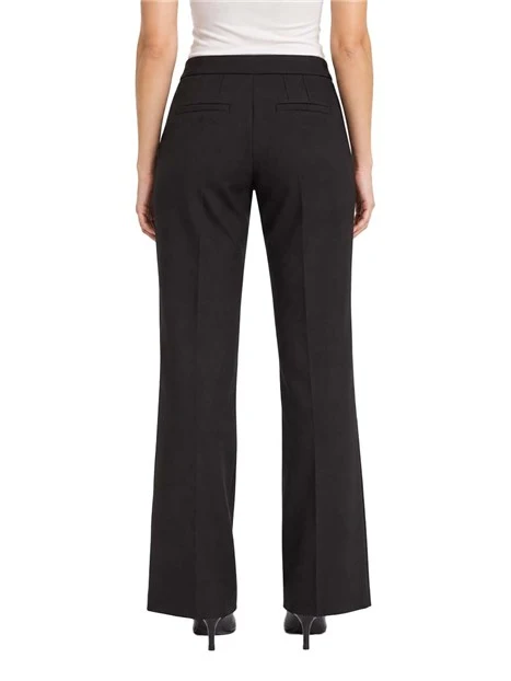 PANTALONI PALAZZO IN CAVALRY STRETCH DONNA NERO