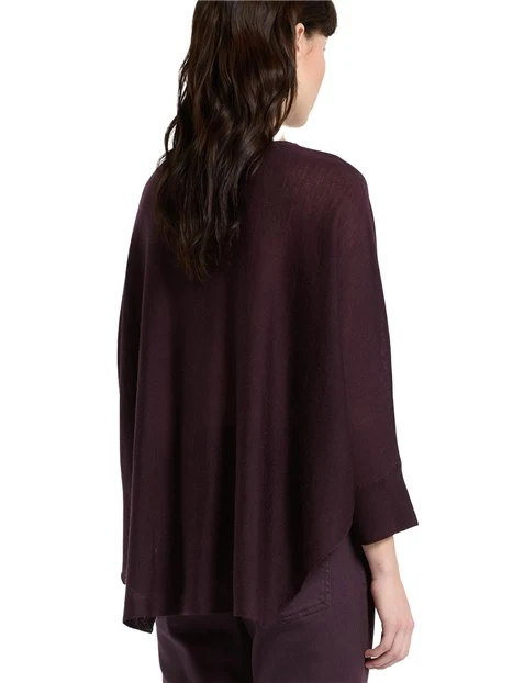 MAGLIA CON SCOLLO A BARCA IN PURA LANA SUPER LIGHT  DONNA VIOLA