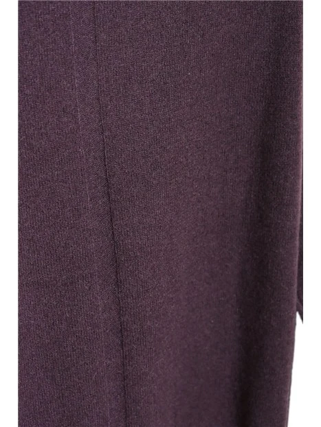 MAGLIA CON SCOLLO A BARCA IN PURO CASHMERE DONNA VIOLA