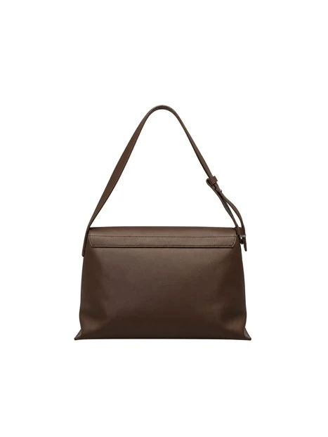 BORSA A SPALLA CHIUSURA PATTA MAGNETICA DONNA MARRONE