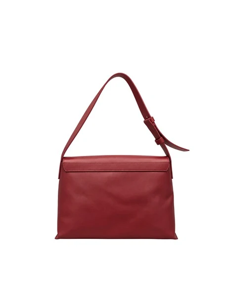 BORSA A SPALLA CHIUSURA PATTA MAGNETICA DONNA ROSSO