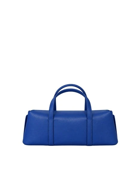 BORSA A MANO BAULETTO IN ECOPELLE DONNA BLU