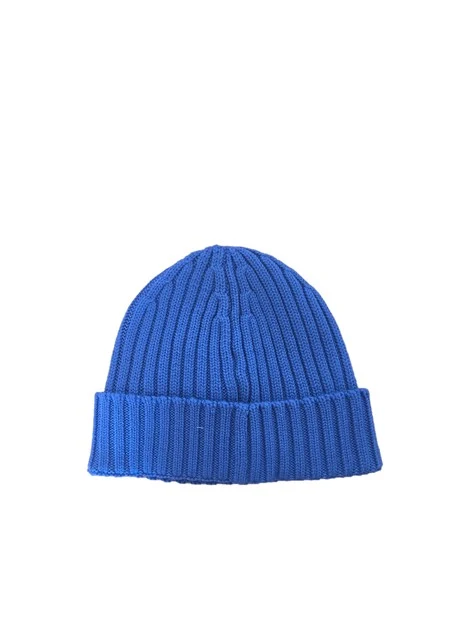 CAPPELLO BEANIE IN LANA DONNA BLU