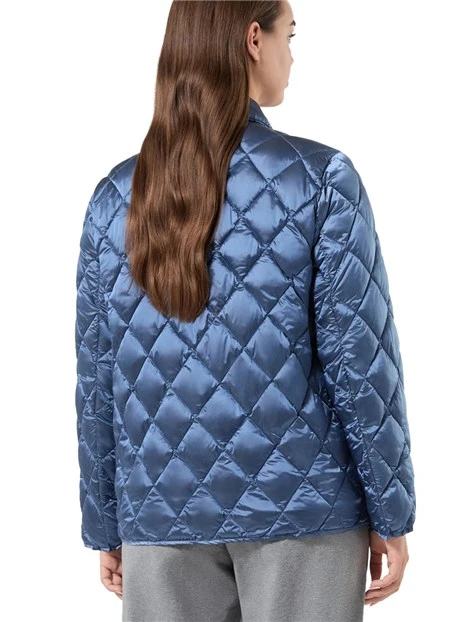 PIUMINO TRAPUNTATO A ROMBI DONNA BLU