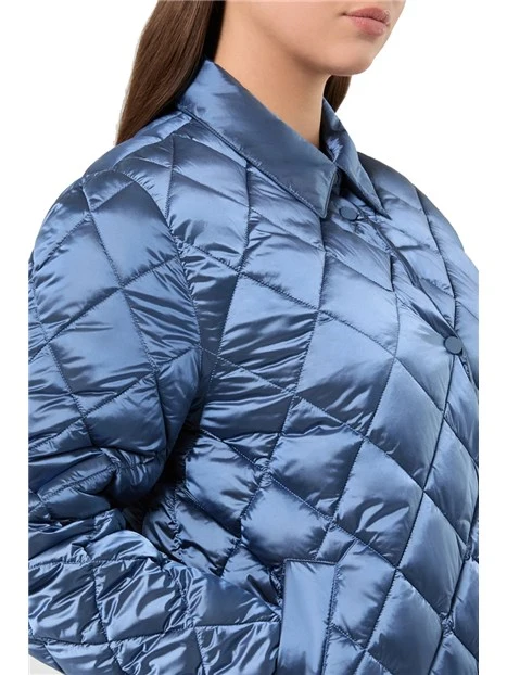 PIUMINO TRAPUNTATO A ROMBI DONNA BLU