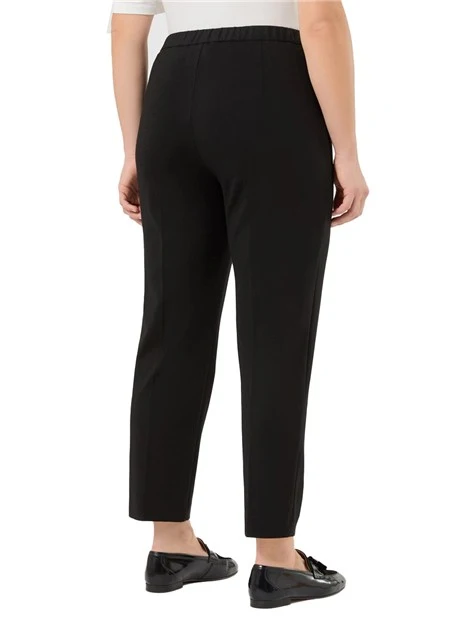 PANTALONI A SIGARETTA SLIM IN JERSEY PUNTO MILANO DONNA NERO