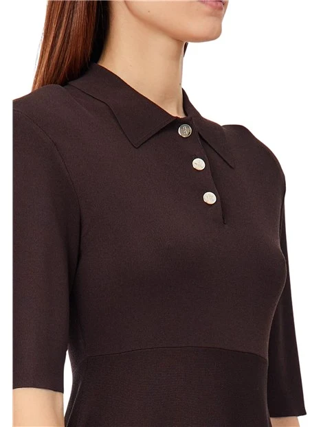 VESTITO CORTO A MANICHE CORTE DONNA