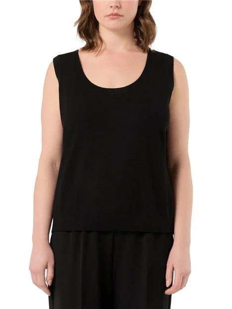 CARDIGAN CON PAILLETTES CON TOP INCLUSO  DONNA NERO
