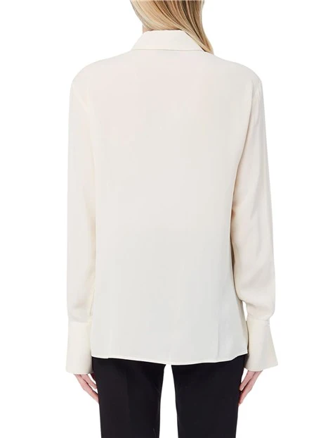 CAMICIA REGULAR CON CANNONCINO NASCOSTO DONNA