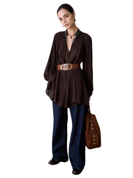 VESTITO CORTO IN GEORGETTE DONNA