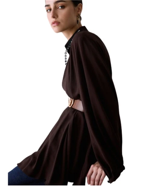VESTITO CORTO IN GEORGETTE DONNA