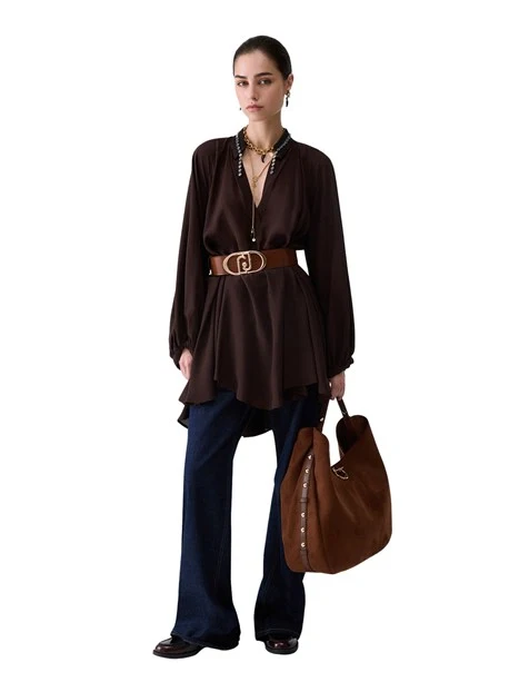 VESTITO CORTO IN GEORGETTE DONNA