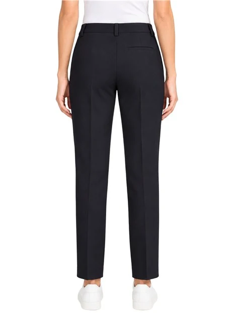 PANTALONI  A SIGARETTA SARTORIALI DONNA NERO