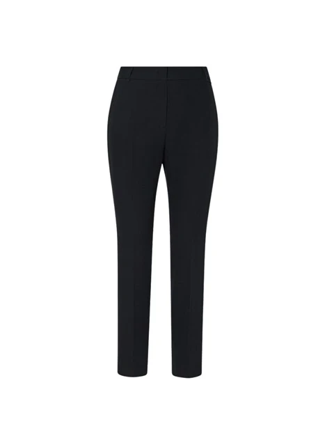 PANTALONI A SIGARETTA IN TESSUTO TECNICO DONNA NERO