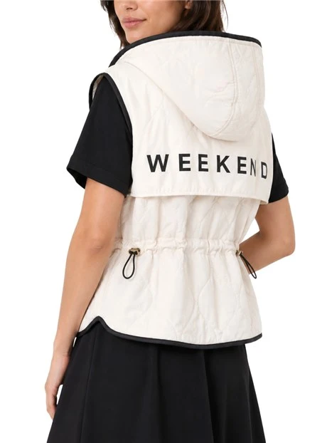 GILET CORTO REVERSIBILE IMBOTTITO CON CAPPUCCIO DONNA